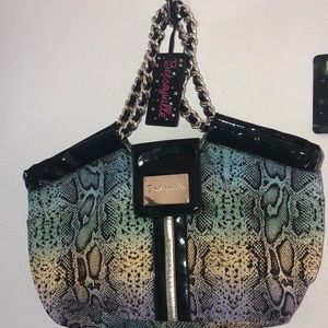 Betseyville Rainbow snake printed purse